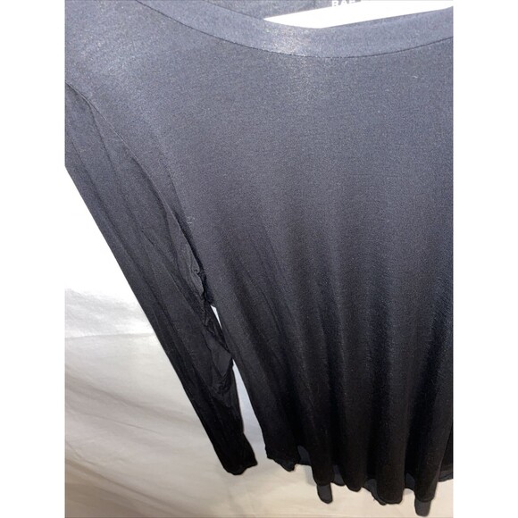 Rae Mode Fashion Tunic Women’s Size Medium Black Modal Blend Long Sleeve Round - Picture 6 of 12